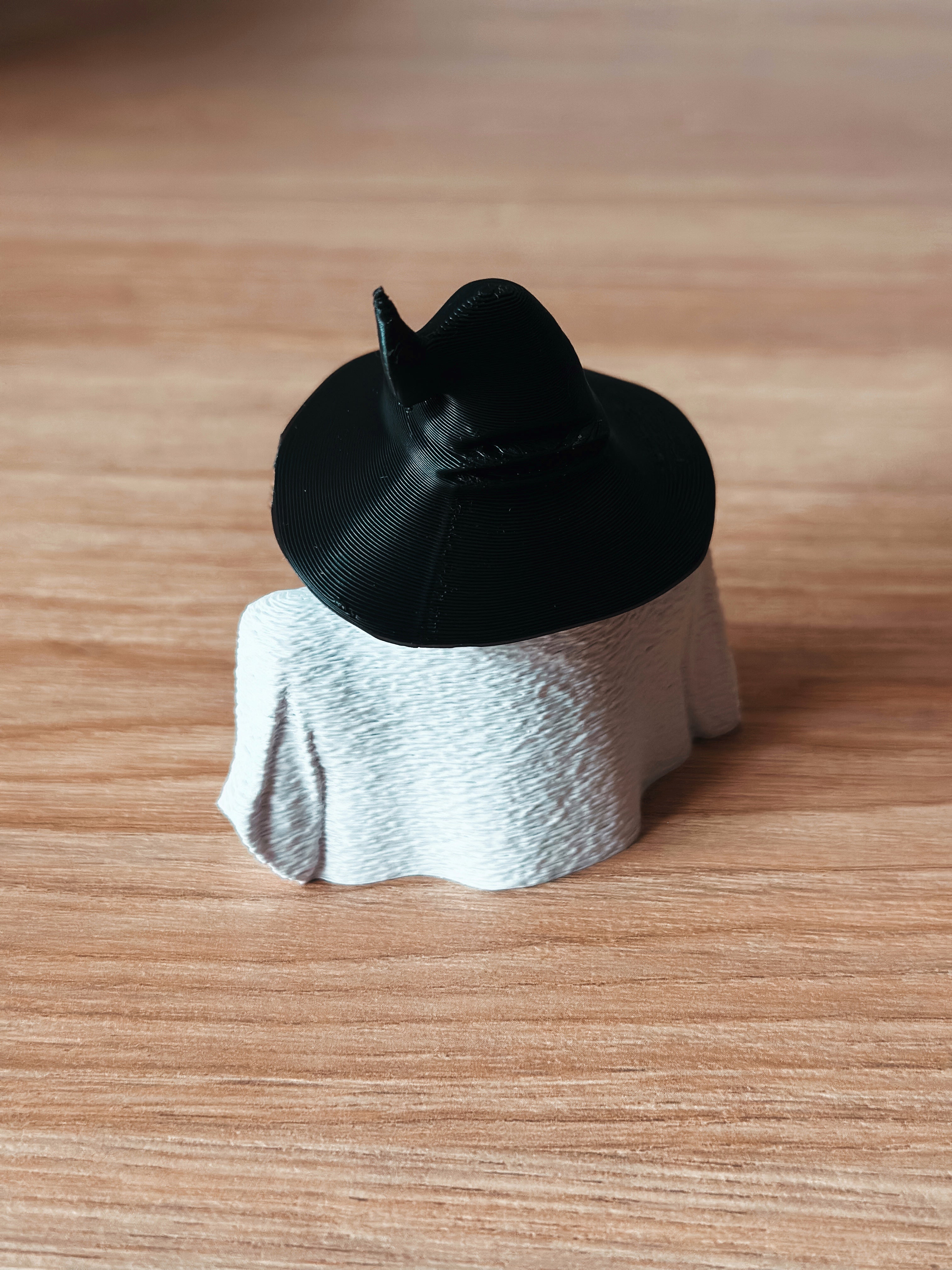 Witch Hat Ghost Figurine
